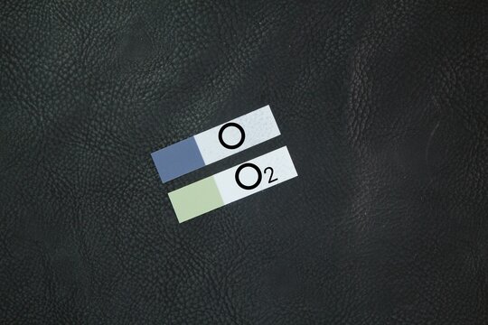  "O" is elemental oxygen, while "O2" is a molecular form of oxygen called dioxygen