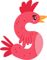 Whimsical Chicken and Rooster Alphabet & Numbers