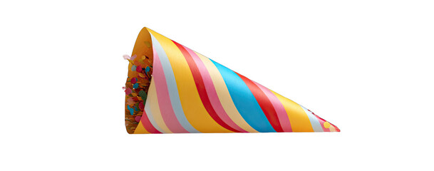 Colorful cone filled with treats