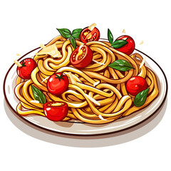 Pasta isolated on white 