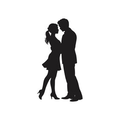 Couple Silhouette Vector Illustration