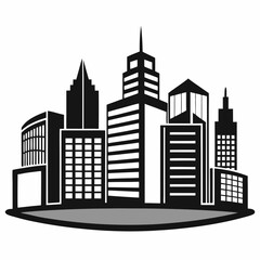 Fototapeta premium city skyline vector illustration