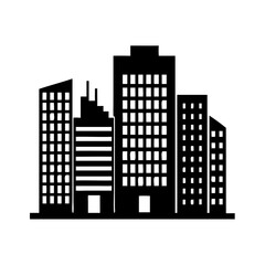 Obraz premium city silhouette vector