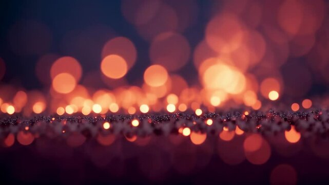 A blurry image of a red background with many small red dots