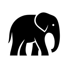 Obraz premium vector silhouette elephant logo, vector animal logo, simple animal logo design