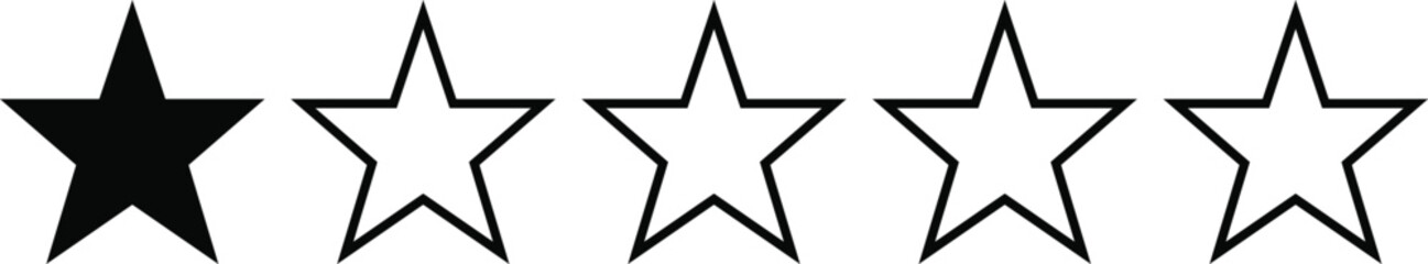 1 star review. We want your feedback. Rating to service experience on online application for Customer review satisfaction feedback survey concept. Rating feedback.