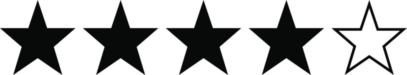 4 star review. We want your feedback. Rating to service experience on online application for Customer review satisfaction feedback survey concept. Rating feedback.