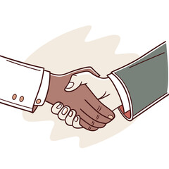 handshake vector illustration