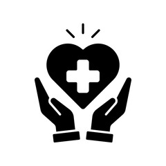 Icon a healthcare, isolated against a clean background.