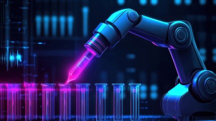 Robotic arm in a lab setting