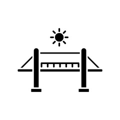 Icon a infrastructure, isolated against a clean background.