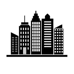 Fototapeta premium city buildings vector illustration