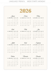 2026 french calendar. France