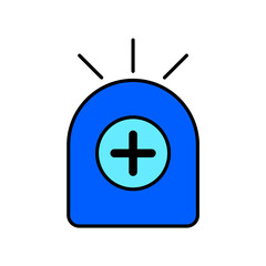 Fototapeta premium Icon a emergency services, isolated against a clean background.