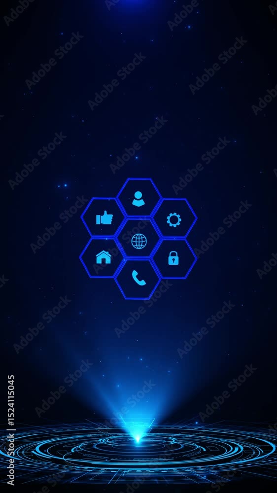Aufkleber futuristic circle sci fi technology innovation concept abstract technical background abstract futuri