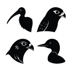bird head silhouette bundle 
