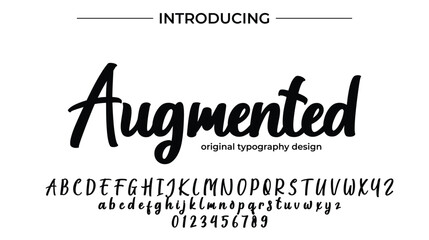 Augmented – Bold Handwritten Font for Tech, Creative, and Branding Projects