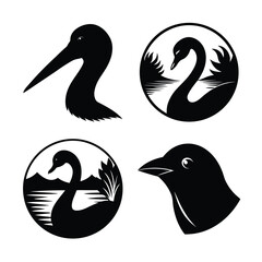 bird head silhouette bundle 