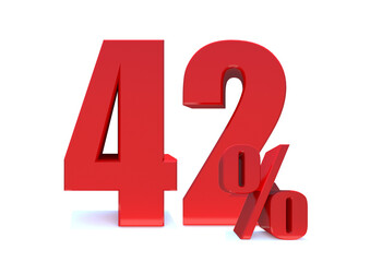 42 Percent off 3d Sign on White Background, Special Offer 42% Discount Tag, Sale Up to 42 Percent Off,big offer, Sale, Special Offer Label, Sticker, Tag, Banner, Advertising, offer ... See More 