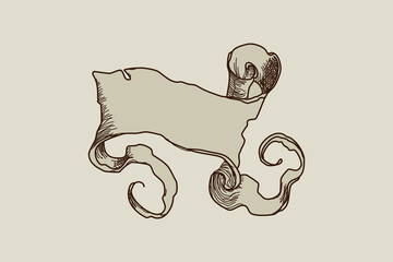 old scroll name tag marauders map blank space