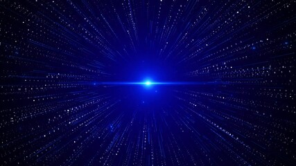 Blue light streak, fiber optic, speed line, futuristic AI Artificial Intelligence Technology Machine Deep background for 6g technology wireless data transmission, high speed internet network design. - Powered by Adobe