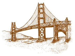Vintage Golden Gate Bridge