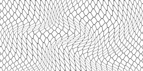 Black metal mesh seamless pattern vector illustration. Metal grid pattern. Silhouette Steel wire Chain link Fence Pattern. veector ilustration
