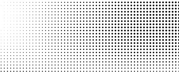 Grunge halftone gradient background. Faded grit noise texture. White and black sand wallpaper. Retro pixelated backdrop. Anime or manga style comic overlay. Vector graphic design textured template