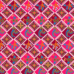 Colorful And Mono Colour Box pattern For Kurta Design With Beautifull 