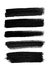 Abstract dark gray paintbrush strokes