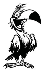 Obraz premium Playful Cartoon Sun Character with Sunglasses and a Cheeky Expression