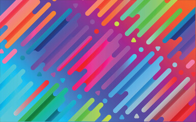 Vibrant Abstract Tech Background with Diagonal Colorful Lines and Gradient Texture.