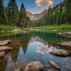 Mountain Lake Reflection