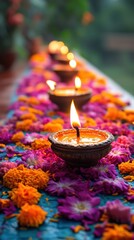 Families gathered to perform Lakshmi Puja, seeking blessings for prosperity during Diwali