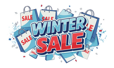 Winter sale banner