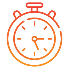 Stopwatch gradient icon