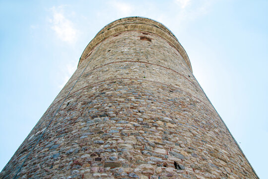 selective shot galata tower in istanbul