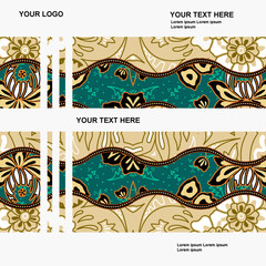 elegant batik design card inspiration