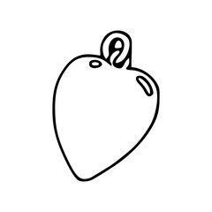 love charm line art illustration
