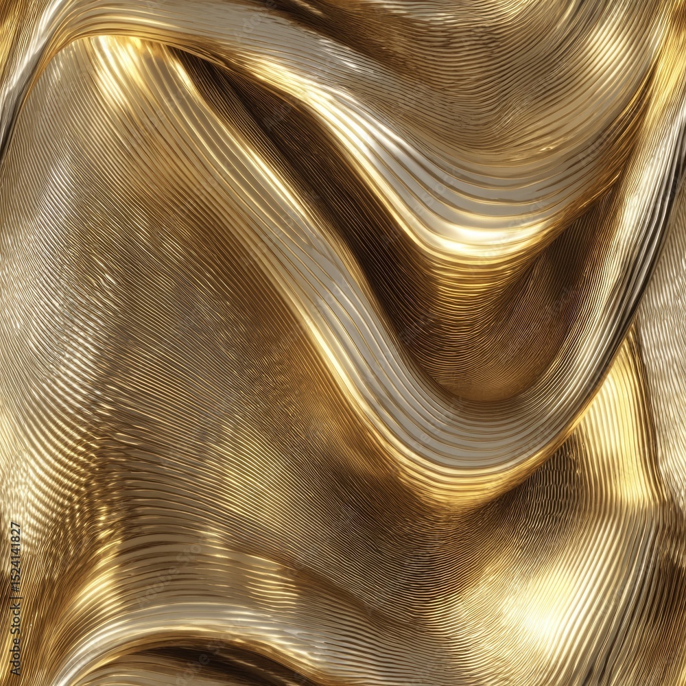 Poster seamless texture gold features elegant, flowing patterns that create a stunning visual effect. perfe