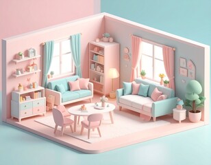 おしゃれな部屋の壁紙素材