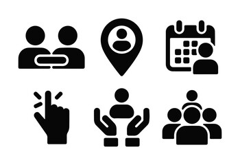 Obraz premium User Interaction and Community Icon Set. User Interaction.