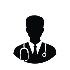 Doctor icon medical professional healthcare symbol