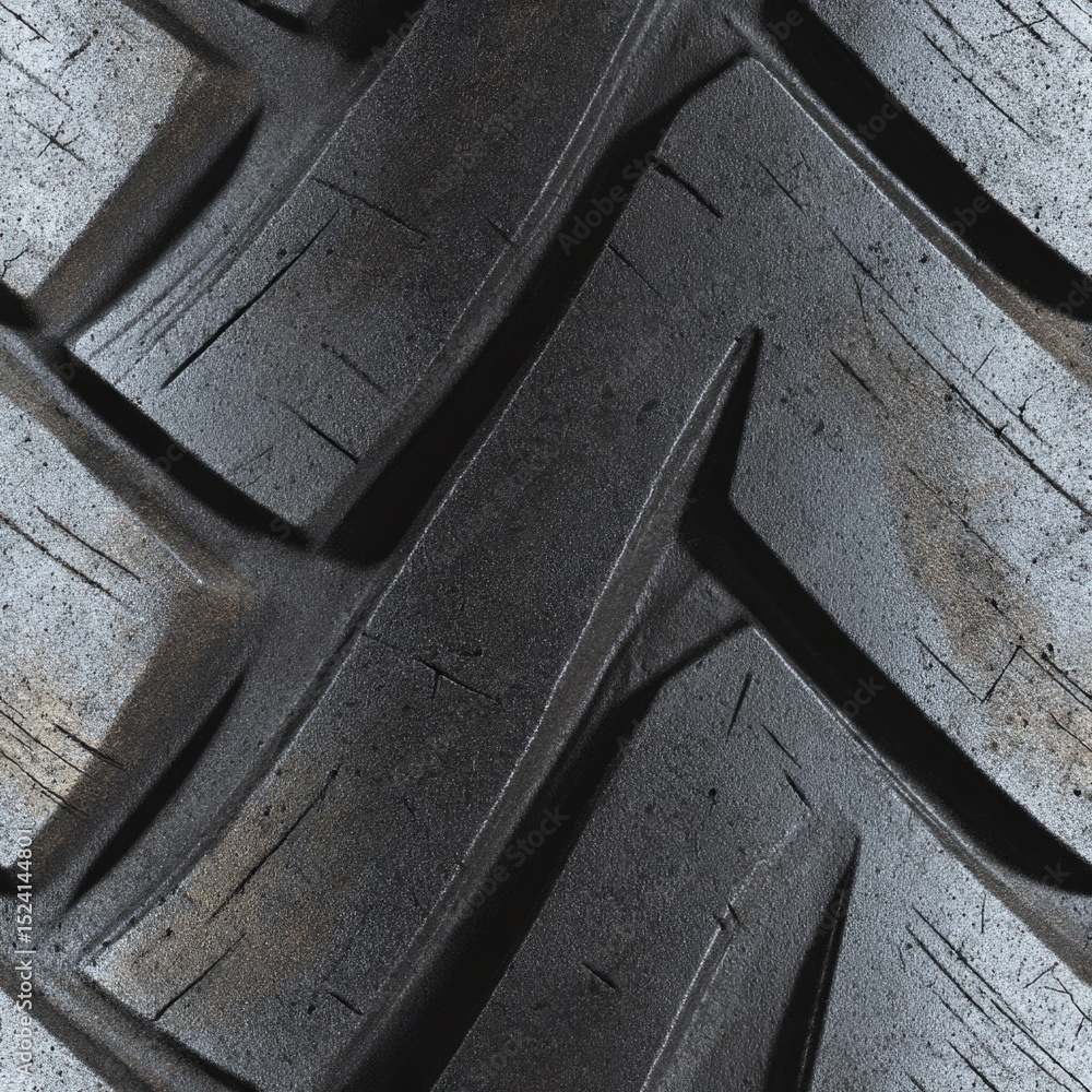 Poster seamless texture features a - light gray tire rubber compound set against background, ideal for patt