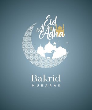 Light Blue and White Minimal Bakrid Greeting Instagram Post 