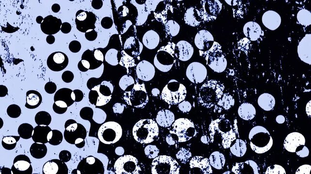 Chaotic grunge texture with halftone dots and organic shifts. Raw, analog feel for experimental design