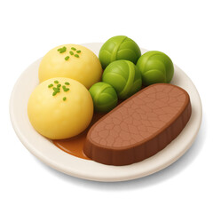 3D Icon of Sauerbraten – Traditional German Pot Roast