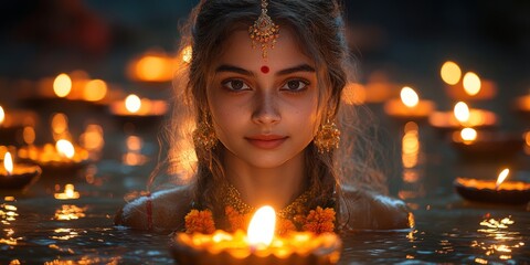 Firecrackers lighting up the night sky, symbolizing the excitement and energy of Diwali