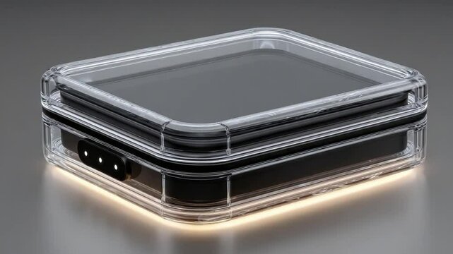 Modern Glowing Device Cases Displayed in an Organized Grid Arrangement
