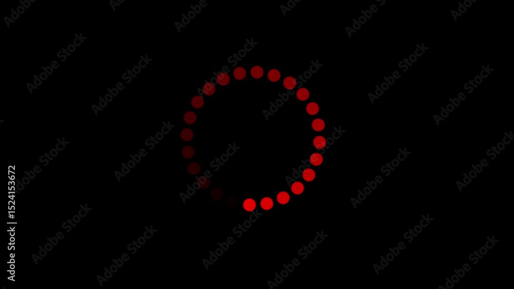 Aufkleber glowing neon light ring in dark space loading icon with fiery energy and colorful pattern
